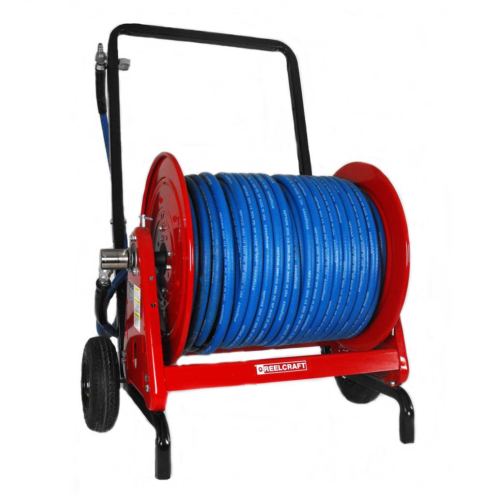PipePatch Large Diameter 300' Hose Reel and Cart
